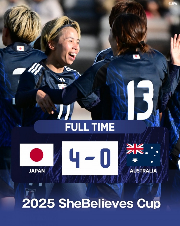  熱身賽日本女足4-0澳大利亞女足，田中美南2射1傳&長(cháng)谷川唯任隊長(cháng)