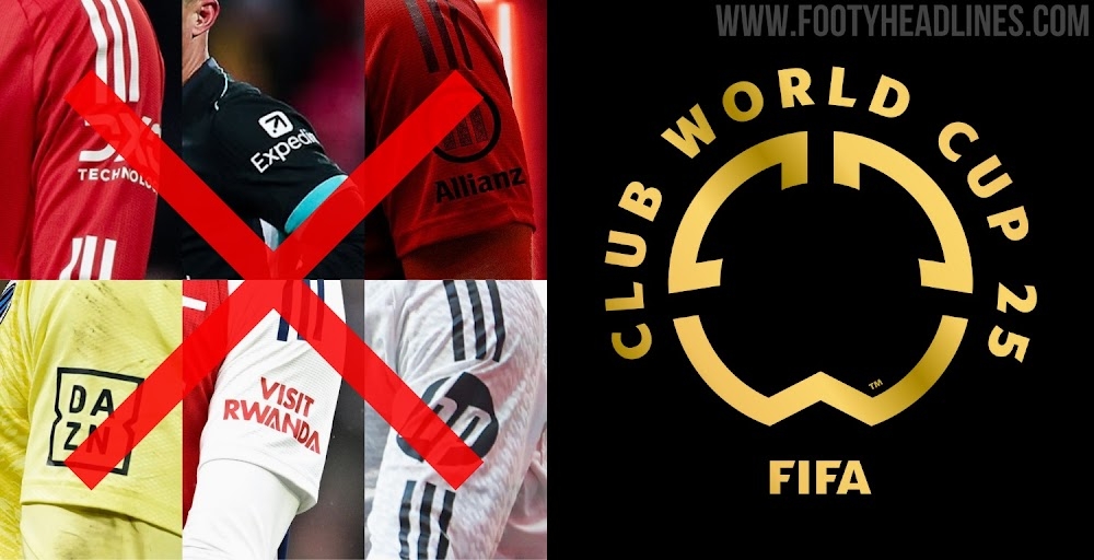  FIFA不允許世俱杯球隊有袖標贊助，需貼上世俱杯徽標