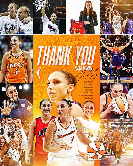  傳奇落幕！WNBA巨星陶樂(lè )西宣布退役 結束20年職業(yè)生涯