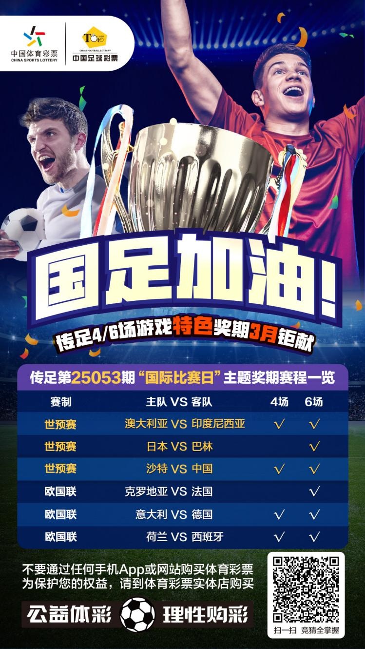  國足加油！傳足特色獎期第25053期聚焦國際比賽日